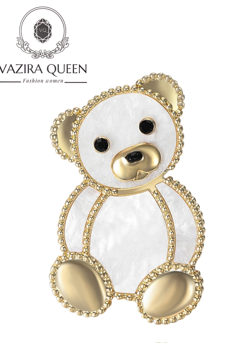 VQ Teddy Bear Brooch